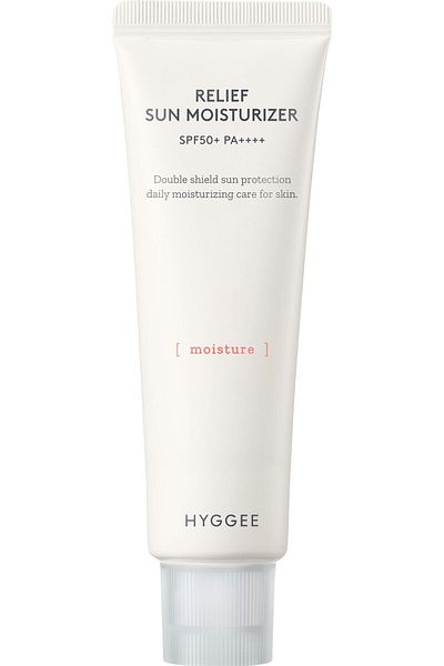 HYGGEE Crema hidratanta solara HYGGEE Relief SPF50+ PA++++ 50 ml - Crema solara calmanta