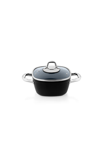 Schafer Gastronomie Master Ceramic Deep Pot 20 Cm-Black/Gray