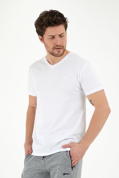 Slazenger Ανδρικό T-shirt Sargon Λευκό