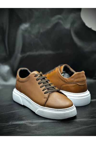 BESS SHOES Μαύρα ανδρικά αθλητικά παπούτσια από γνήσιο δέρμα - Ορθοπεδικά, ελαφριά και άνετα