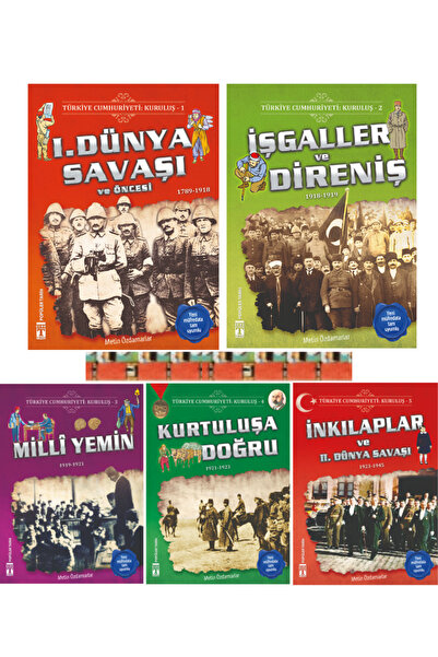 Genç Timaş 5.6.sınıf- Popüler Tarih Türkiye Cumhuriyeti Kuruluş Set - (5 KİTA...