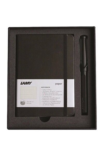 Lamy B4MS-317 A6 DEFTER+ MAT SİYAH ROLLER KALEM SETİ