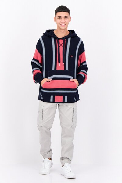 Perry Ellis Men Hooded Colorblock Sweater, Multicolor