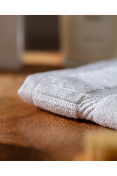 Madame Coco Пiano Armürlü 100% бавовна 2-парова рушник для рук - білий