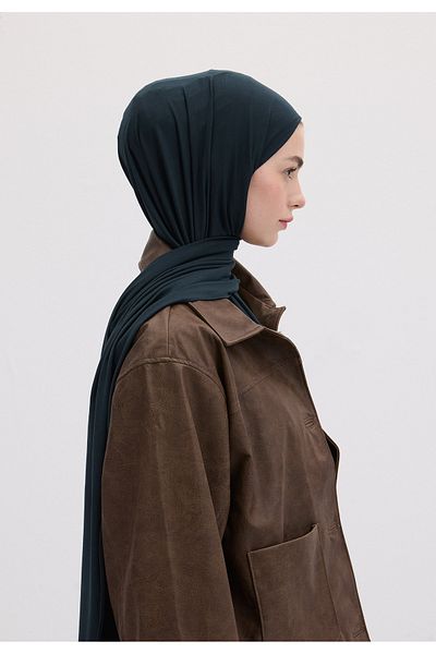 Fresh Bamboo Combed Shawl Deep Blue