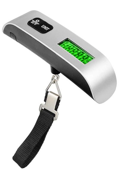 AWH Digital Hanging Luggage Scale, Portable Handheld Baggage Scale, LCD Display, 50kg/110lb