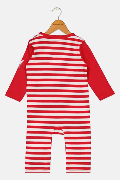 Liverpool Toddlers Girl Graphic Print Long Sleeve Rompers, Red