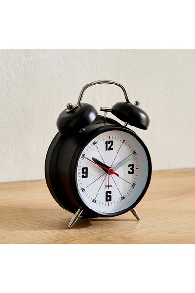 Home Box Mido Metal Twin Bell Alarm Clock 15.5 cm