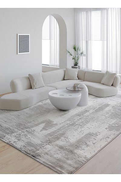 sharpdo 3D Soft Carpet Living Room Waterproof Area Rug, Non-Slip Backing Washable Floor Mat