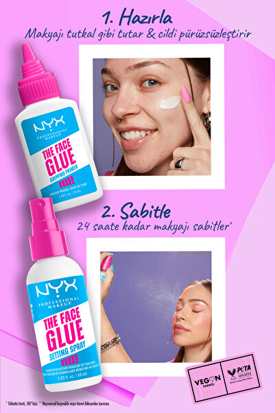 NYX Professional Makeup Face Glue Setting Spray Makyaj Sabitleme Spreyi