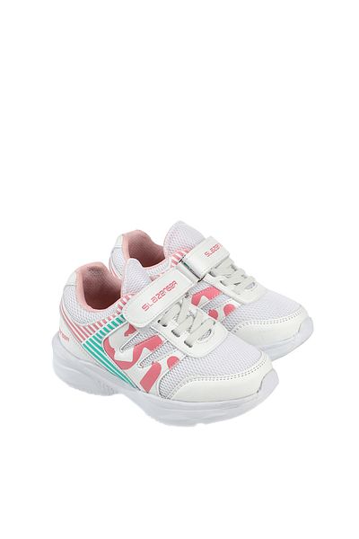 Slazenger Pantofi King Girl Sneaker Alb / Roz