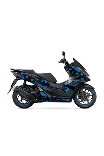 Motiker Honda PCX 2021 - 2024 Uyumlu Evrensel Batman Sticker Kaplama Etiket M...