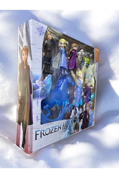 WBC TOYS مجموعة ألعاب مجسمة فروزن 2 إلسا آنا أولاف كريستوف بولدا (9 قطع)