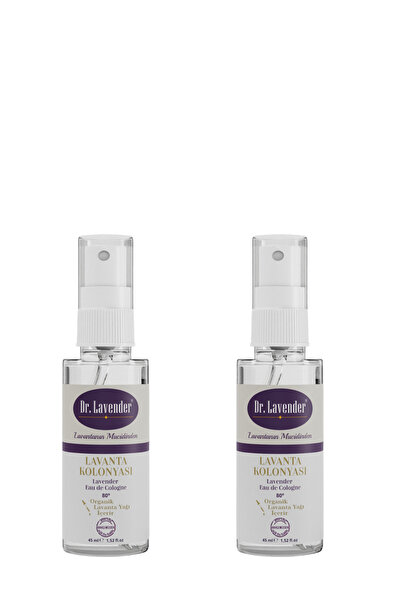 Gallipoli Lavender Dr. Lavender 2 Adet Lavanta Yağlı Kolonya Sprey 45 ml 80 D...