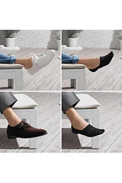 Çorapdiyari Преміум 9-пальцеві безшовні бамбукові шкарпетки з силіконовим каблуком і нековзною підошвою - темно-сині