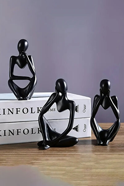AYPOKS Dekoratif Obje Biblo 3 Women Modern Huzur Temalı Minimalist Figür Ev H...