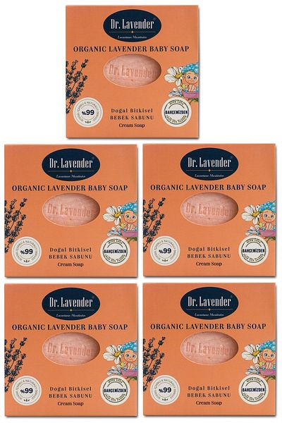 Gallipoli Lavender Dr. Lavender Natural Herbal Baby Soap 100 Gr 5 Pieces
