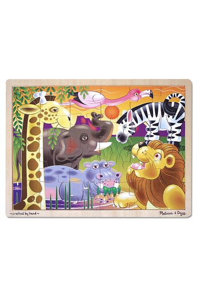 Melissa & Doug Puzzle Safari - 24 Piece Set