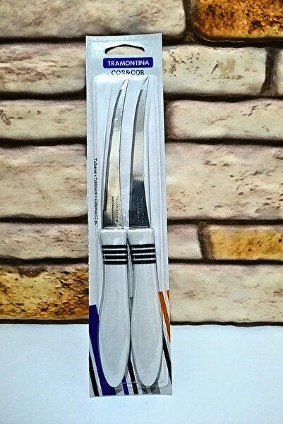 TRAMONTINA سكين قطع الخضار بالليزر 2 قطعة-طويل-أبيض