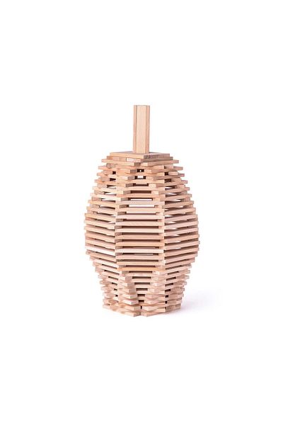 Woody Wooden Toy - Karla Natural Bricks (200 PIECES)