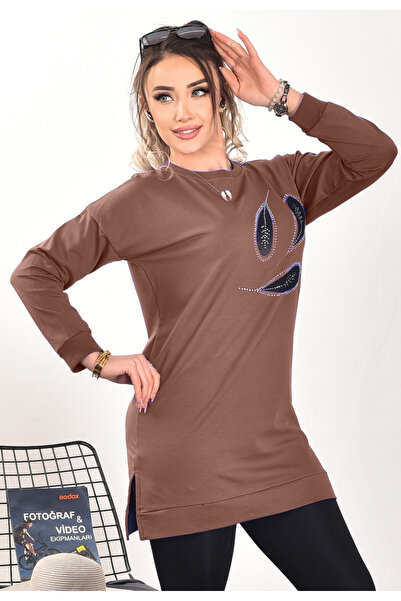 Düz desen kadın/kız Tunik