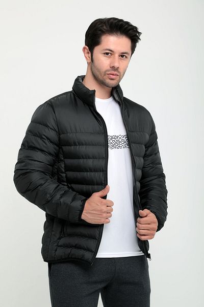 Slazenger BOSS I Ανδρικό Παλτό & Παλτό Μαύρο
