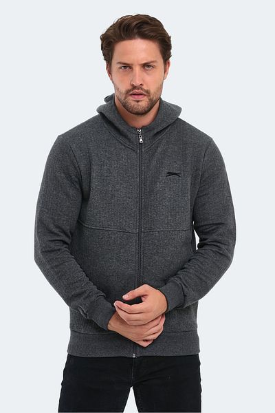 Slazenger Men's Sweatshirt - Banky in Anthracite