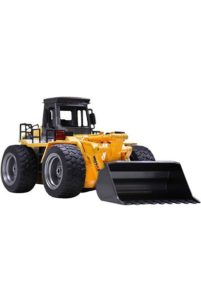 MY toys HUINA 1520 6CH RC Metal Bulldozer 1/18, 2.4GHz, RTR Front Loader, Construction Toy Vehicle