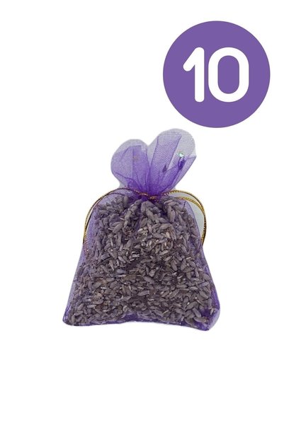 Dr.Lavender 10 Adet Organik Kurutulmuş Lavanta Çiçeği Mor Renk Hediyelik Lava...