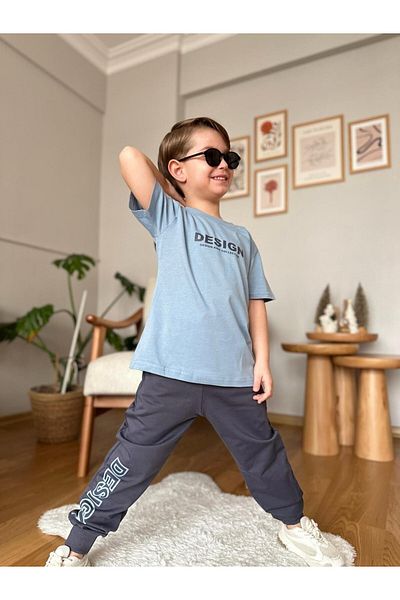 Yavrumsa Set de 2 design și chelneriță imprimate pe spate