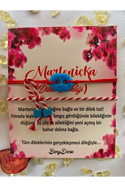 BeryDenz Marteniçka Kartlı Marteniçka Dilek ve Şans Bilekliği Seti