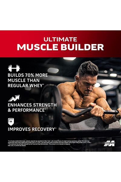 MUSCLETECH Nitro Tech Whey Protein, Cookies and Cream, 2 LB