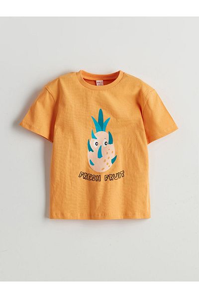 LC Waikiki New Season Crew Neck Printed Boys' T-Shirt - S5K934Z1