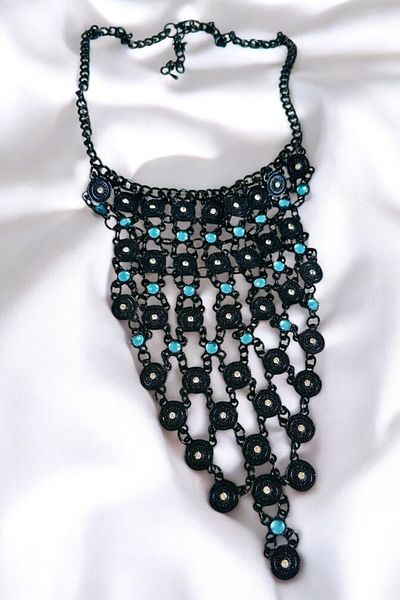 PETEK AKSESUAR ETHNIC BOHEM METAL LONG NECKLACE