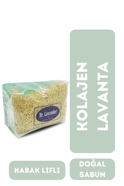 Dr.Lavender Kabak Lifli Kolajen & Lavanta Doğal Sabun 130 GR. Peeling Etkili
