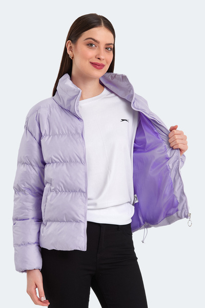 Slazenger BAILEY IN Kadın Şişme Lila Mont & Kaban