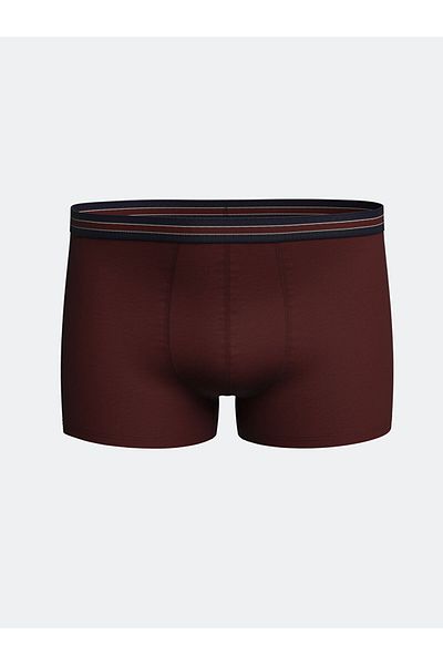 LC Waikiki Burgundy Standard Fit Cotton Flexible Men's Boxers