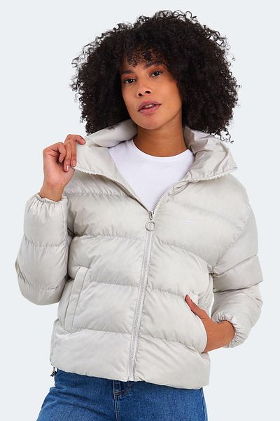 Slazenger Bailey gri piatră în paltoane și paltoane pentru femei