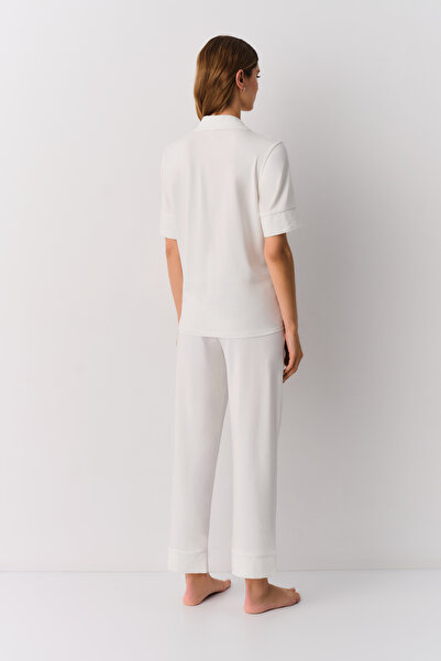 SUWEN Pure Gömlek Yaka Pijama Takımı