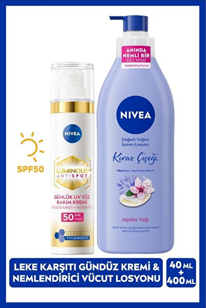 NIVEA Luminous630 Thiamidol Etkili Leke Karşıtı Gündüz Yüz Kremi 40ml Ve Neml...