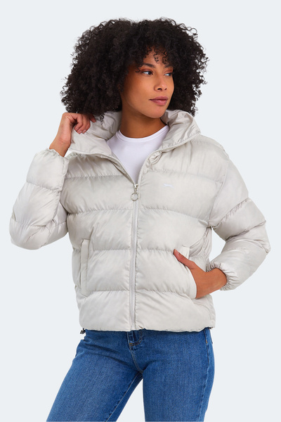 Slazenger Stone Gray Bailey in Women's Coat & Coat