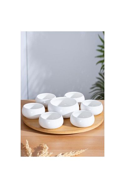 AKILLIELMA Acar Pamıra Bamboo 7-Piece Bowl Set