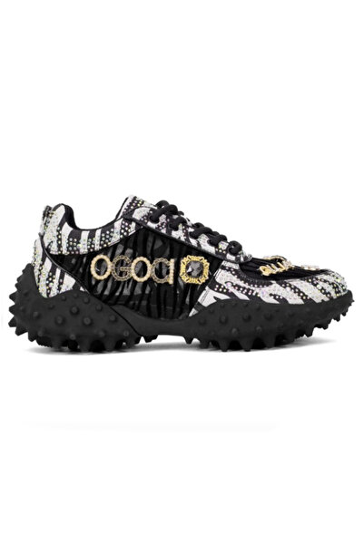 Guja 25Y338 Kadın Taşlı Yürüyüş Ayakkabısı Siyah