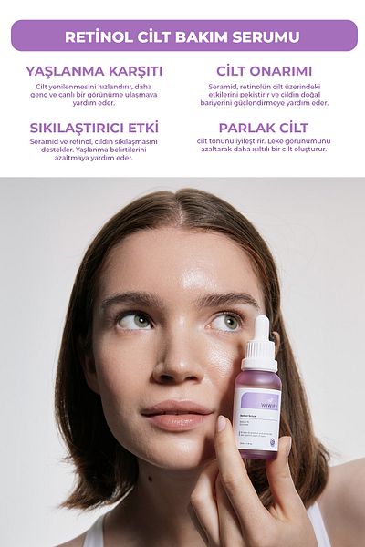 WIWIFY Anti-Wrinkle, Repair, Nourishing Retinol + Vita-A Serum (1% Retinol + Ceramide) Anti-Aging