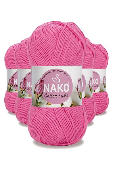 NAKO At Cotton Luxury Vest Tunic and Sweater Blouse Cardigan, Dark Pink 97550