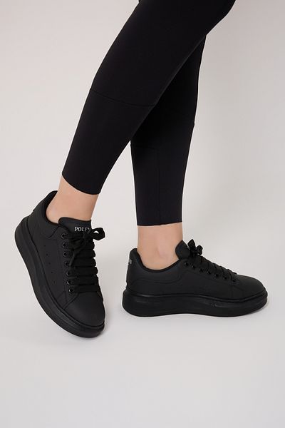POLENS Pantofi sport unisex negru-negru în stil Mcqueen