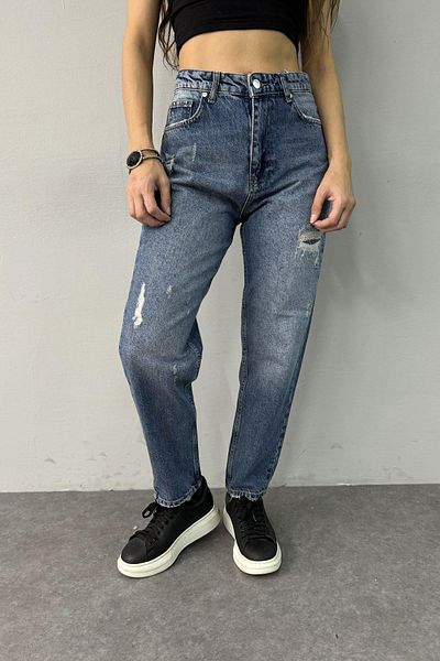 lizge giyim Denim Trousers - Ripped Detail