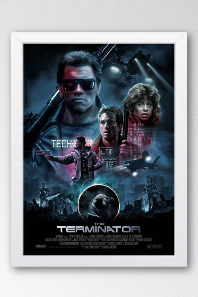 Saturn Πίνακας με πλαίσιο Terminator - Πίνακας αφίσας ταινίας Terminator