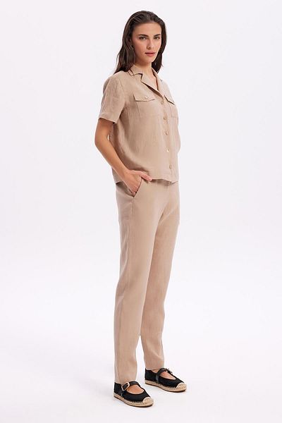 Masha Kate Linen Relaxed Cut Pants