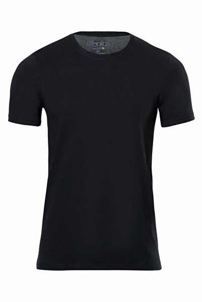 Anıt 1203 Modal O Neck Sleeves Men's Tank Top Memorial Black